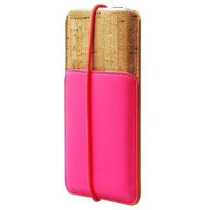 Zenus E-Cork beschermhoes voor iPhone 5 / 5S / 5C, neonroze