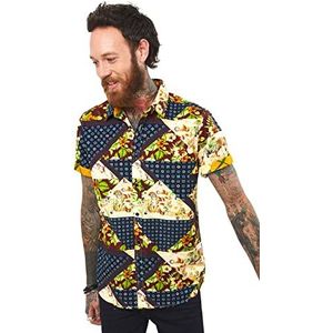 Joe Browns Overhemd, patchwork, bloemenpatroon, heren, meerkleurig, L, Meerkleurig
