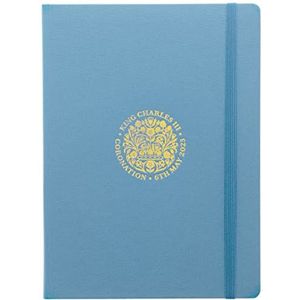 Letts of London King Charles Coronation notitieboek, blauw