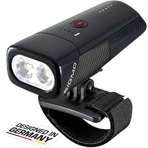 Sigma Koptelefoonlamp Buster 1100 LED USB Koplamp Sport Zwart (Zwart), één maat