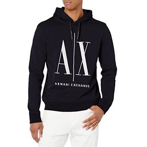 Armani Exchange Hoodie, Maxi-Print Logo On Front Trainingspak voor heren, Blauw