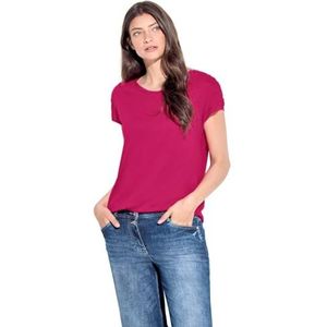 Cecil B321291 Decoratief T-shirt voor dames, Roze sorbet