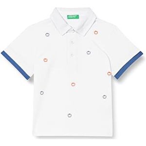 United Colors of Benetton Polo M/M 3bl0g300f Poloshirt voor jongens (1 stuk), Wit 101