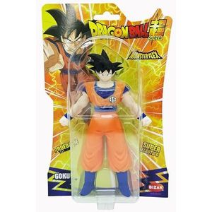 Bizak Monsterflex 64390230 Goku Dragon Ball Super rekbaar en elastisch, 25 cm, 12 verzamelfiguur, voor volwassenen, fans en kinderen vanaf 4 jaar