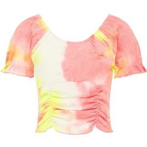 SWIRLIE T-shirt voor dames, Veelkleurig oranje