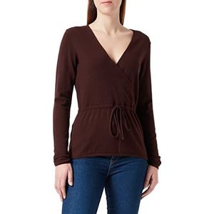 ICHI Sweater dames, 1909151 - koffiemelange, M, 1909151 koffiemengpaneel