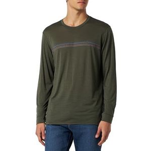 Patagonia M's L/S Cap Cool Merino Graphic Shirt Homme, Fitz Roy Fader : Basin Green, L