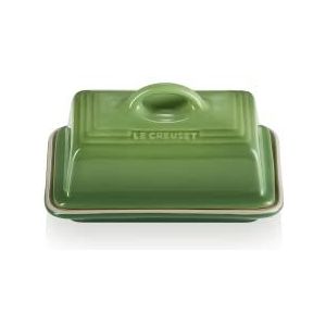 Le Creuset Botervloot van aardewerk, 900 g, 17 x 12,5 x 9 cm, bamboe, 80837174080003