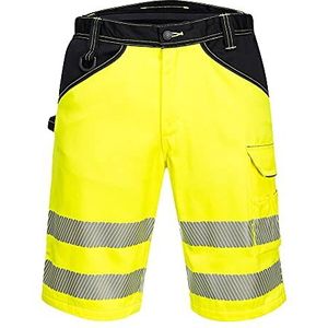 Portwest Shorts met hoge zichtbaarheid, Geel/Zwart