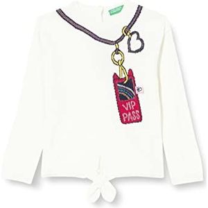 United Colors of Benetton sweater voor meisjes, bianco 911