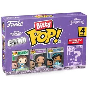 Funko Bitty POP! Disney Princess – Peasant Belle, Pocahontas, Jasmine en een mysterieus minifiguur in verrassing – 2,2 cm verzamelbaar – stapelbaar rek inbegrepen – cadeau-idee – Disney fans