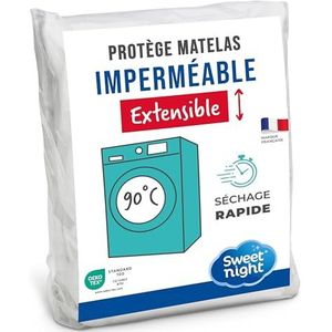 SWEET NIGHT Sweetnight - Protège Matelas 150x200 cm | Alèse Imperméable et Micro Respirante | Souple et Silencieux | Lavable à 90°C