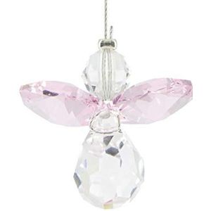 Tierra Zen CG10 Crystal beschermengel oktober roze transparant 16 cm