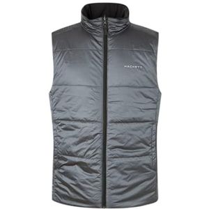 Hackett London Hs Interstellar herenvest Rev mouwloos jack, zwart/grijs, 3XL, Zwart/Grijs