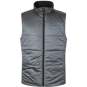 Hackett London HS Interstellar Rev vest voor heren, zwart/grijs, S, zwart/grijs.