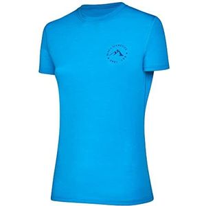 Black Crevice Merino Wol T-shirt voor Dames - Premium Kwaliteit - 70% Merinowol, 30% Polyester - Thermoregulerend, Blauw, 44
