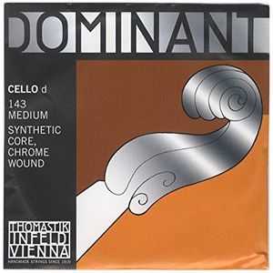 Thomastik Dominant 4/4 Cello-enkele snaar – verchroomde nylon kern – medium