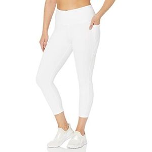 Danskin Capri Curved Leggings Dames, Wit.