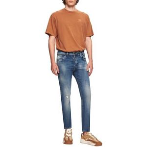 LTB Jeans Servando 600 - Tapered Mid Rise Basic-5 poches Medium Wash Bleu en mélange de coton - Taille W40L36, bleu, 40W / 36L