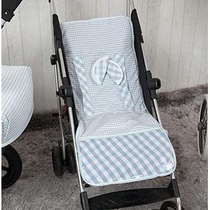 Babyline Summer lichtgewicht matras voor kinderwagen, blauw