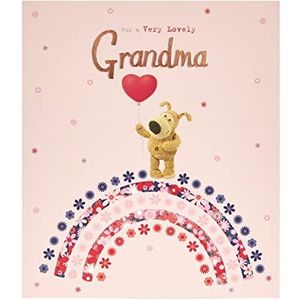 Boofle Verjaardagskaart voor oma met envelop - mooi design met boofle en ballon