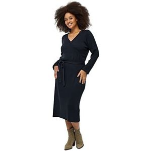 Peppercorn Dames wikkeljurk 9000 zwart 50 oversized, 9000 zwart