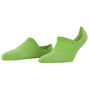 FALKE Cool Kick Invisible damessokken, zwart/wit, vele andere kleuren, onzichtbare sokken zonder patroon, ademend, hoge pasvorm met pluche zool, groen (Green Flash 7236)