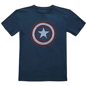 Captain America BOAMERCTS002 T-shirt voor jongens, Navy Blauw