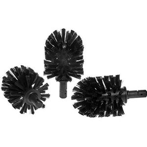KEUCO Toiletborstelkoppen, 12,7 x 6,7 cm, zwart, 3 stuks