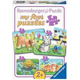 Schattige Huisdieren Puzzel (4 stukjes) - Ravensburger