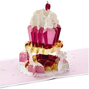 Hallmark Signature Paper Wonder wenskaart voor verjaardag, motief cupcakes