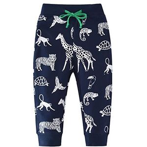 Little Hand Jongens sportbroek voor kinderen, sweatpants blauw, 1, 2-3 jaar, Verborgen blauw 1