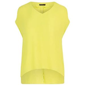 Apart Top Blouse en Mousseline avec Appliques Dentelle, citron vert, 44-46