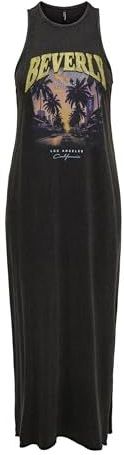 ONLY Onllucy Life S/L Drive Dress Box Jrs Jersey jurk dames, zwart.