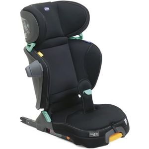 Chicco - Autostoel Fold&Go I-Size - Isofix Systeem - Groep 2/3 - 3 tot 12 Jaar - 15 tot 36 kg - Verstelbare Rugleuning - Zwart