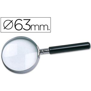 Liderpapel 924463 vergrootglas kristalglas, diameter 63 mm, zwart