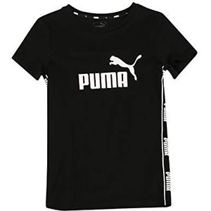 PUMA Amplified Tee G T-shirt voor meisjes, zwart.