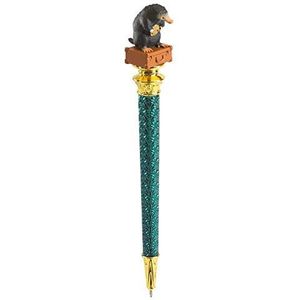 The Noble Collection Fantastic Beasts Niffler Pen – 21 cm (21 cm) mini-sculptuur atop ballpoint pen – officieel gelicentieerd Fantastic Beasts Film Set Movie Prop Stationery Gifts