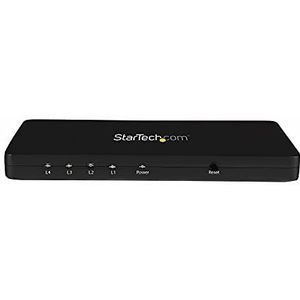 StarTech.com 4k HDMI Video Splitter 4 Port HDMI Splitter 1x4 met aluminium behuizing, 4k @ 30Hz (ST124HD4K)