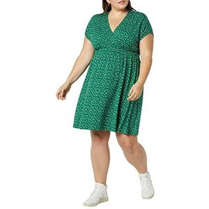 Amazon Essentials Robe en surplice pour femme (disponible en grande taille), motif floral vert, taille XS
