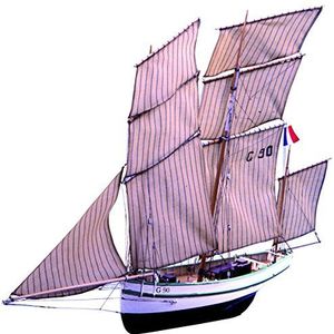 Soclaine - Neant modelbouw, houten boot, voor opbouw, BG1050, naar keuze 650 mm LG 100 mm-H 570 mm