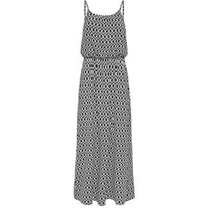 ONLY Onlwinner Sl Maxidress Noos Wvn Jurk, Zwart/Aop:grafische cirkel, 38