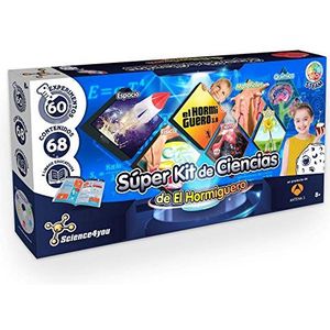 Science4you Super Wetenschappelijke Mierenhoop Kit - Wetenschappelijk speelgoed + 60 experimenten voor kinderen, wetenschapsspel, origineel cadeau voor jongens en meisjes vanaf 8 jaar