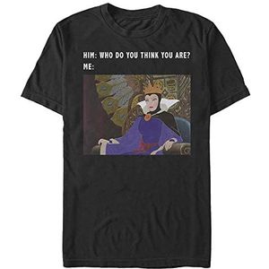Disney Sleeping Beauty Evil Queen Meme Organic T-shirt à manches courtes Unisexe, Noir, S