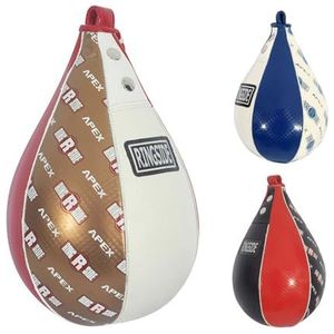 Apex Boksen Rings MMA Muay Thai Fitness Workout Punch Speed Sac, uniseks, ASB1 RD/WHMED, rood/wit, medium