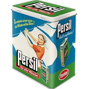 Nostalgic-Art voorraaddoos L, Persil - cadeau-idee voor nostalgici, grote metalen container, vintage design, 3 liter