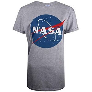 Nasa T-shirt met rond logo voor dames, grijs (Spo-Marne), maat 38, Grijs (Spo Marne Grijs)