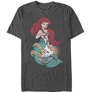 Disney The Little Mermaid-Sailor Ariel Organic, Melange Black, XL, Melange Black