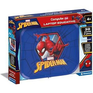 Clementoni Marvel Spiderman educatief spel 4 jaar, kind, elektronisch cadeau, sprekend Italiaans, kindercomputer voor het leren van letters, cijfers, nieuwe woorden, Bimbi-technologie, 16481,