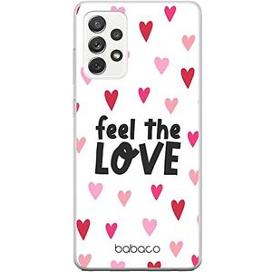 ERT GROUP Samsung A52 5G / A52 LTE 4G / A52S 5G hoes origineel Babaco motief en officieel gelicentieerd Feel The Love 001 perfect aangepast aan de vorm van de mobiele telefoon, gedeeltelijk transparant